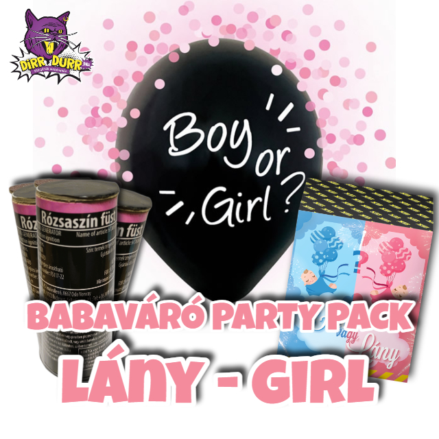 Babaváró Party Pack - Lány / Girl + AJÁNDÉK