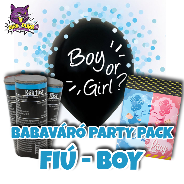 Babaváró Party Pack - Fiú / Boy + AJÁNDÉK