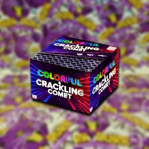 COLORFUL AND CRACKLING COMET - 100 lövés 8mm római gyertya telep