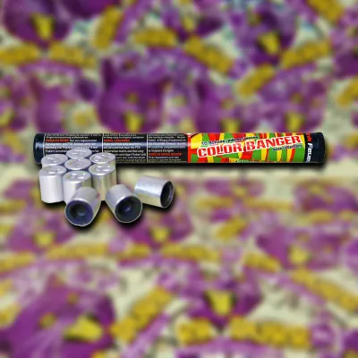 Color Banger 15mm 10db/csomag piros, zöld és recsegő jelzőrakéta
