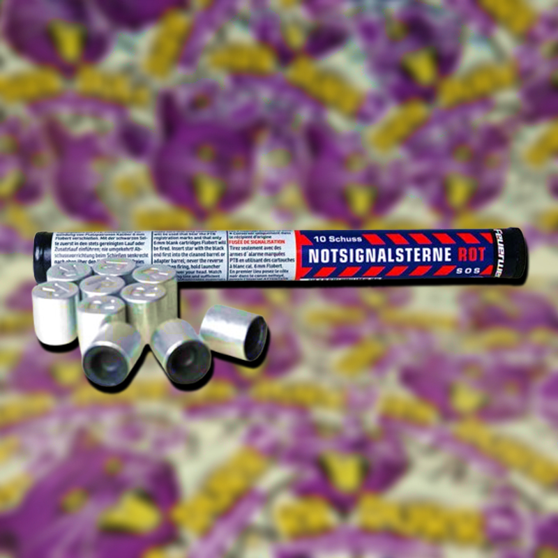 Notsignal Rot 15mm 10db/csomag piros jelzőrakéta termékfotó