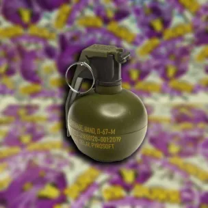 NATO P-67-M  TAKTIKAI KÉZIGRÁNÁT - Airsofthoz (sötétzöld)