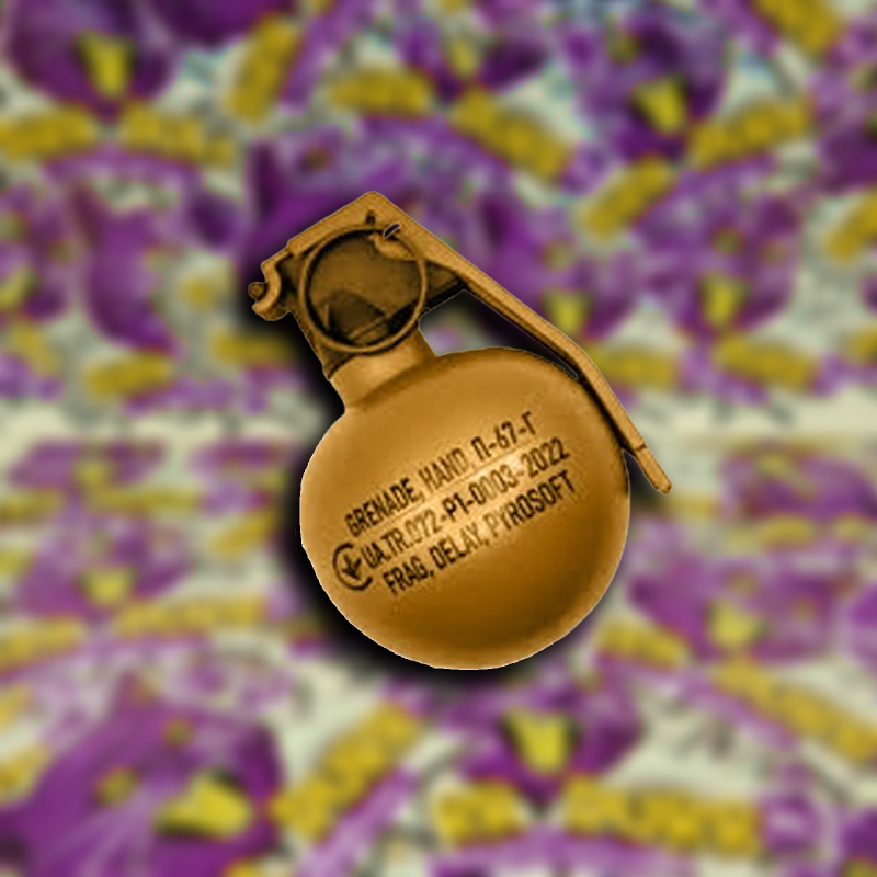 NATO P-67-G  TAKTIKAI KÉZIGRÁNÁT - Airsofthoz (sivatagi homok) termékfotó