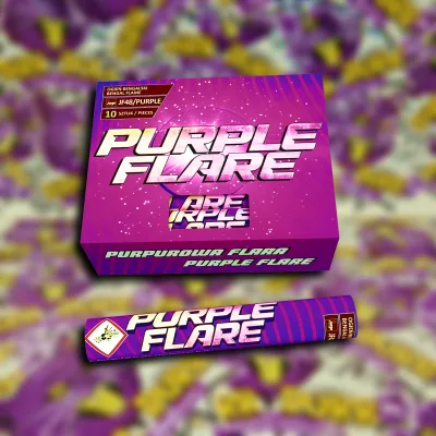 PURPLE BENGAL FLARE 45sec. lila bengálfáklya - görögtűz