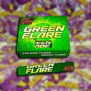 GREEN BENGAL FLARE 45sec. zöld bengálfáklya - görögtűz