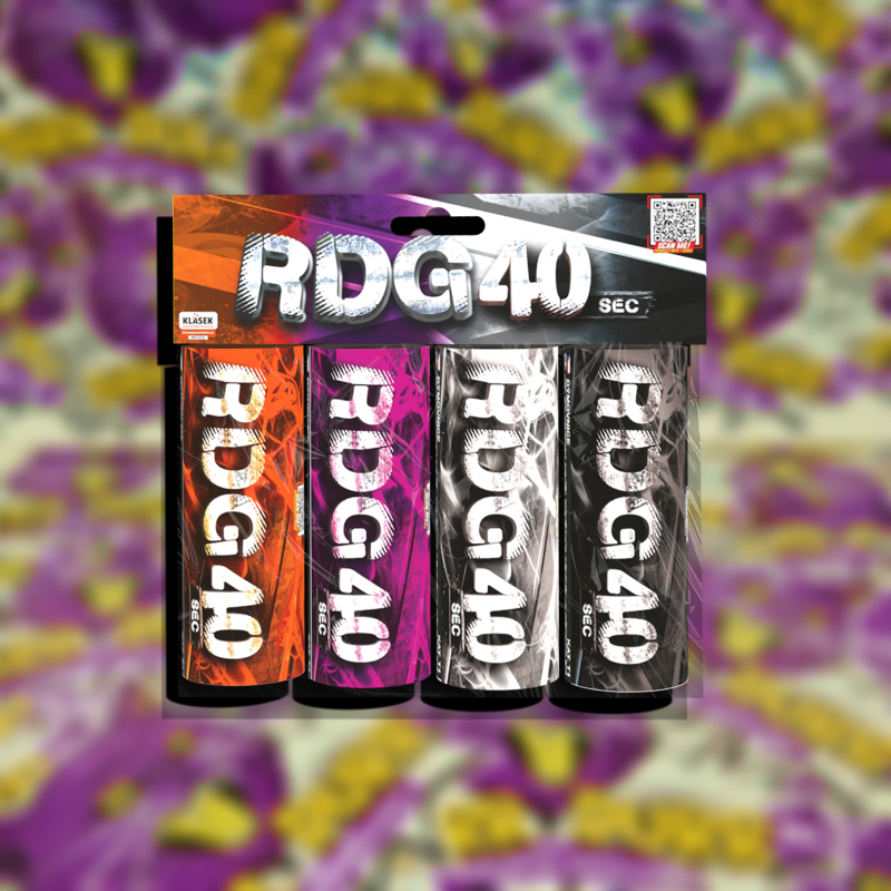 RDG40 Színes Füst csomag 4db/csomag (narancs,lila,fehér,fekete) termékfotó