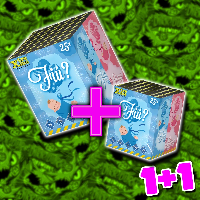 FIÚ / BOY 25 lövés 20mm BABANEME / GENDER REVEAL
