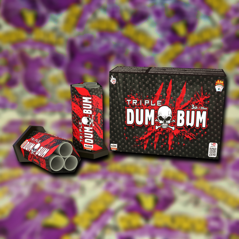 DUM BUM TRIPLE 20mm 5db/csomag vetőcsöves légibomba (tripla lövés) termékfotó
