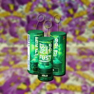 FÜST GRÁNÁT Zöld 90s 1db (rántózsinórral)