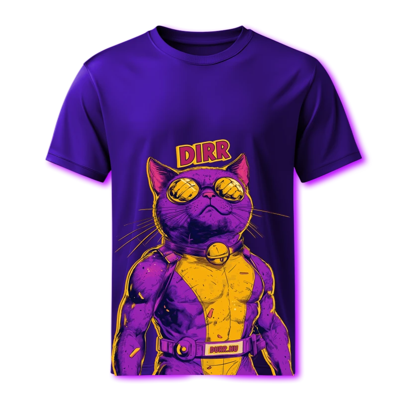 "DIRR" Póló Lila színben 2XL-es méret termékfotó 1