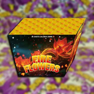 Fire Flowers 36 lövés 25mm V-effekt