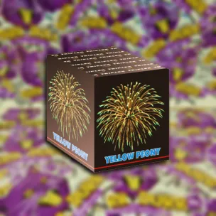 YELLOW/BLUE PEONY - 9 lövés 20mm