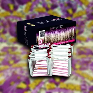 SILVER + PINK WATERFALL - professzionális ezüst és rózsaszín szikra vízesés