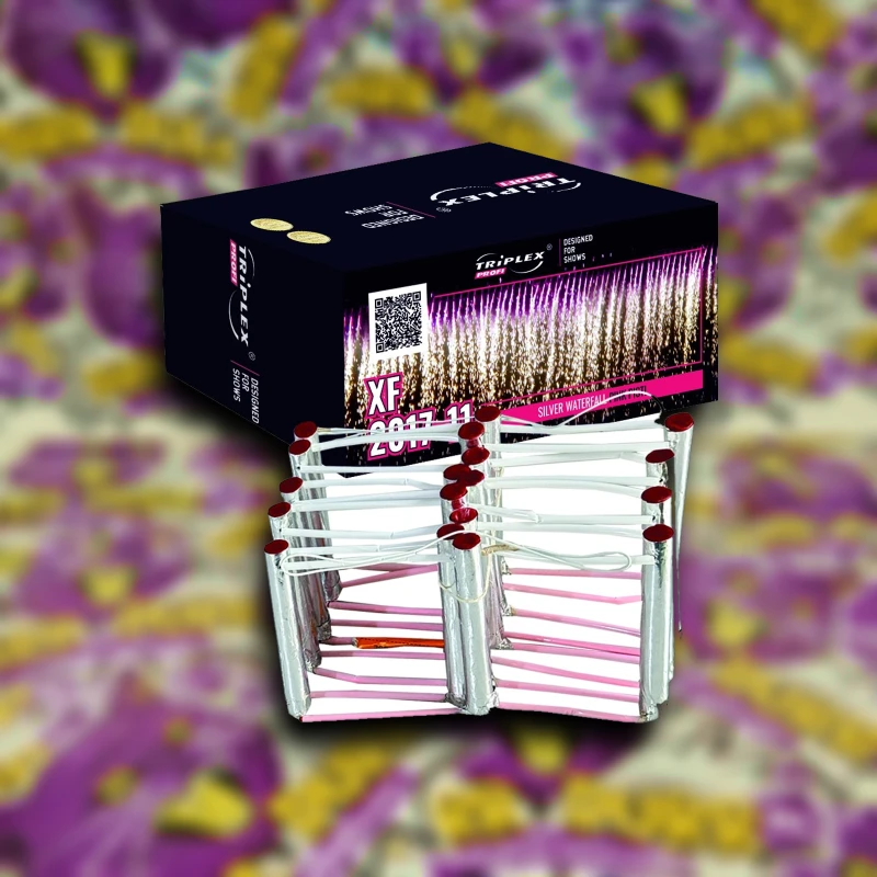 SILVER + PINK WATERFALL - professzionális ezüst és rózsaszín szikra vízesés termékfotó