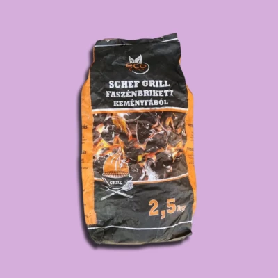 SCHEF PRÉMIUM GRILL FASZÉN KEMÉNYFÁBÓL 2,5kg