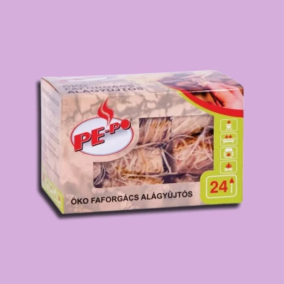 PEPO ÖKO FAFORGÁCS ALÁGYÚJTÓS 24db-os