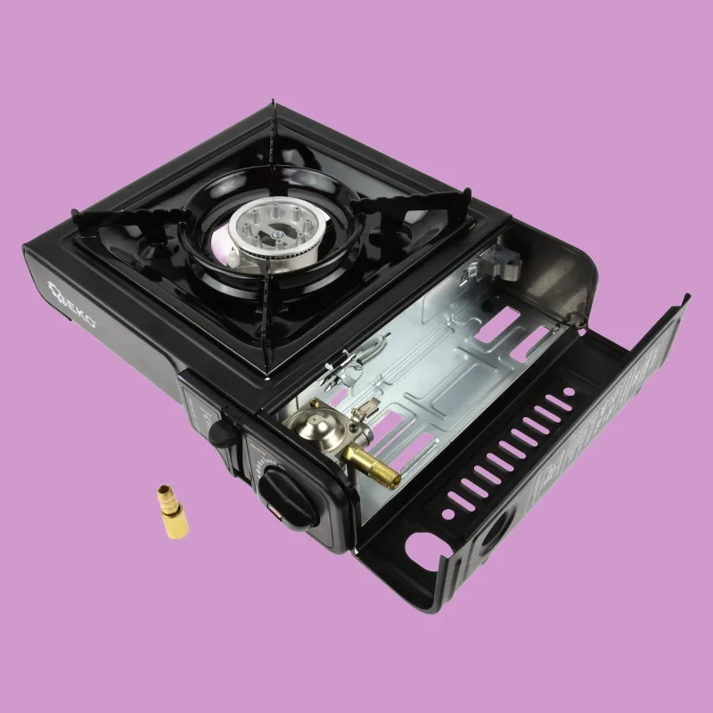 Geko hordozható kemping gázfőző - bután 2,5 kW, kettős rendeltetésű termékfotó 3