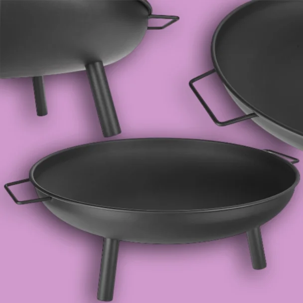 Tűzrakó tál - 58 cm másik nézetből