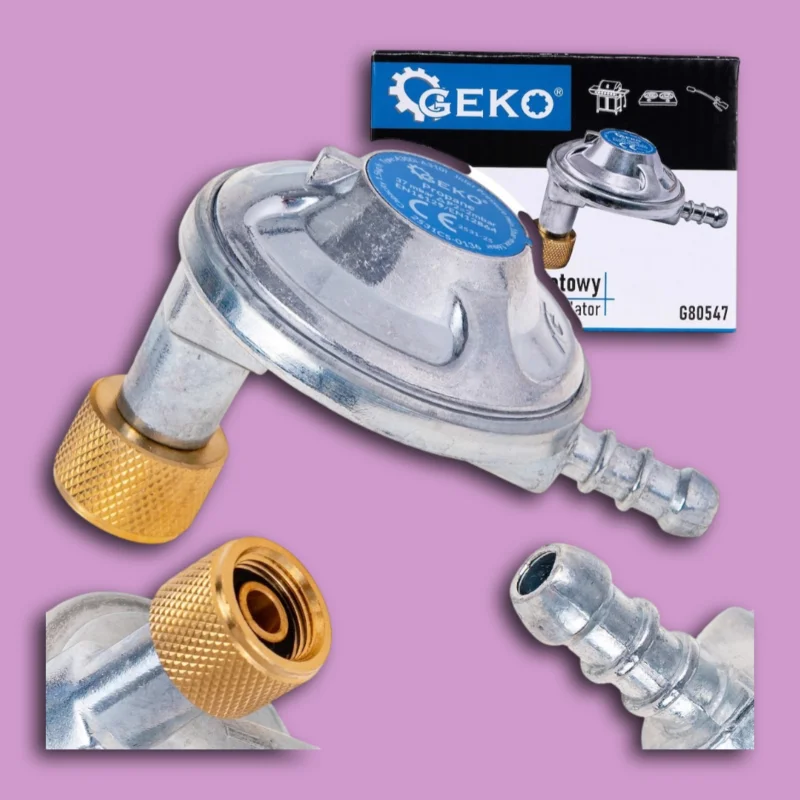 Sarok kivitelű propán–bután gázreduktor, 37 mbar, 1,5 kg/óra termékfotó 2