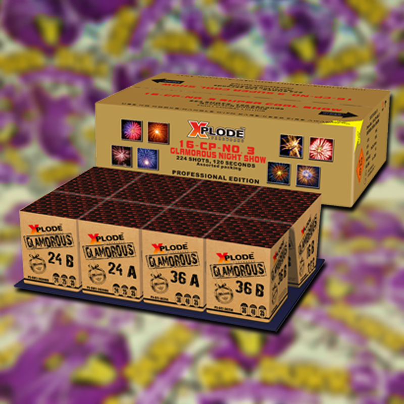 GLAMOROUS NIGHT SHOW - 224 lövés 20-25-30-45mm termékfotó