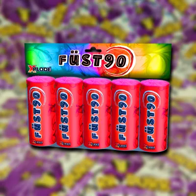 FÜST90 Piros 90s 1db (kanócos)