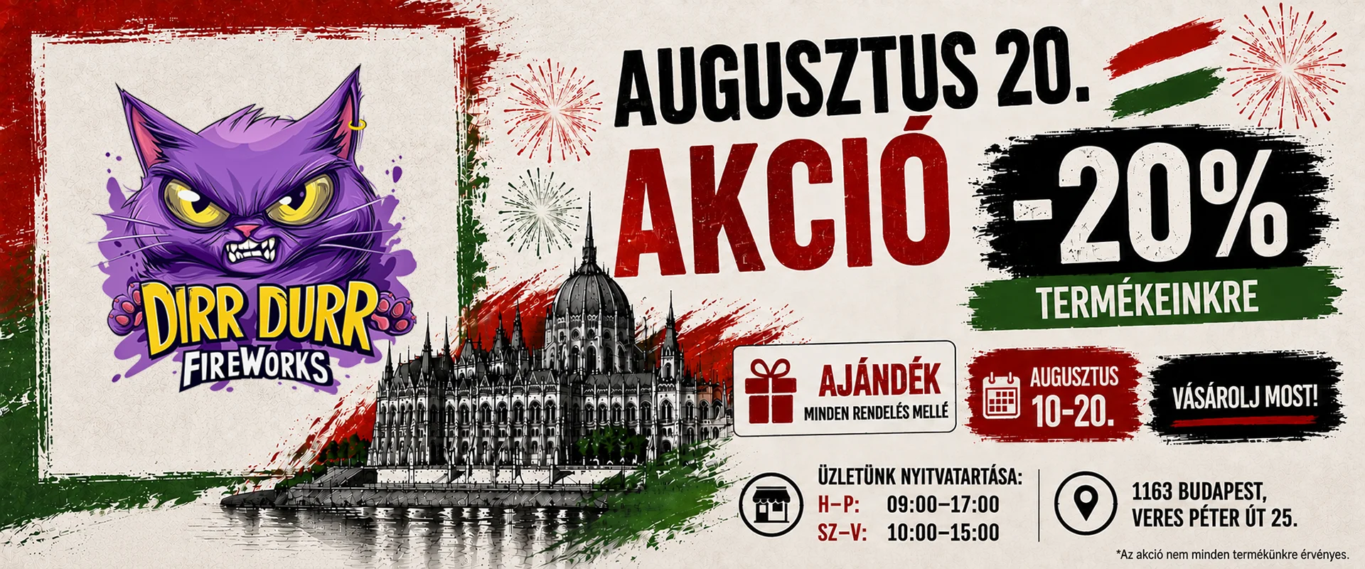 Augusztus 20 Akció - Garantált ajándék minden rendelés mellé