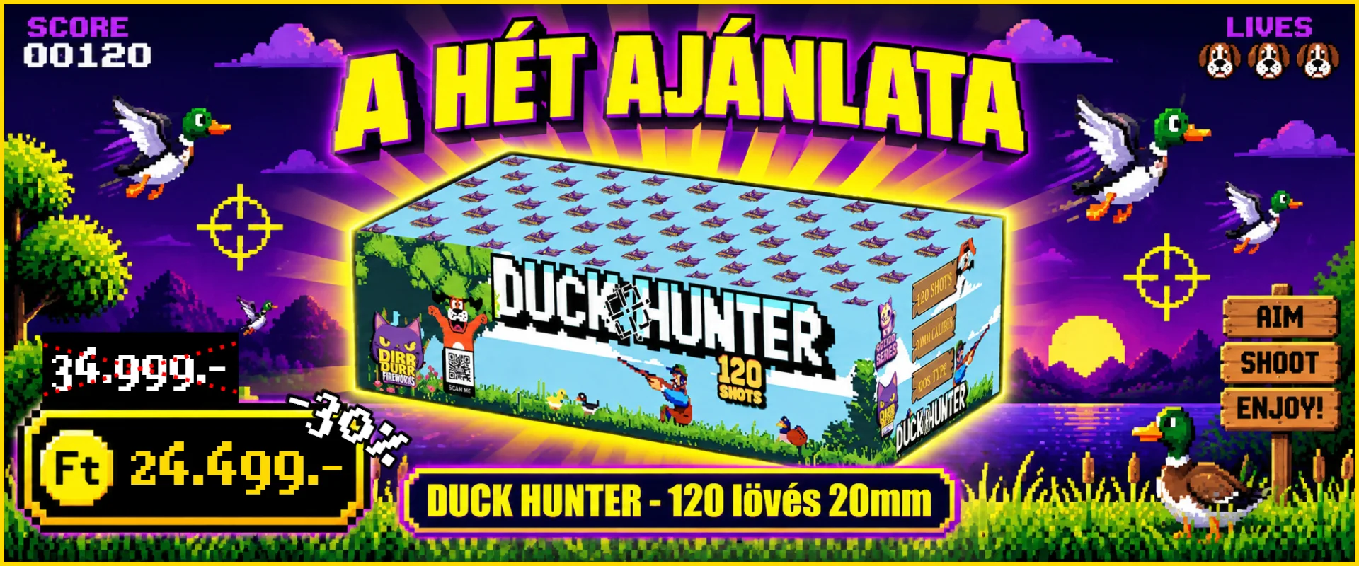 A HÉT AJÁNLATA - Duck Hunter 120 lövés -30% kedvezmény