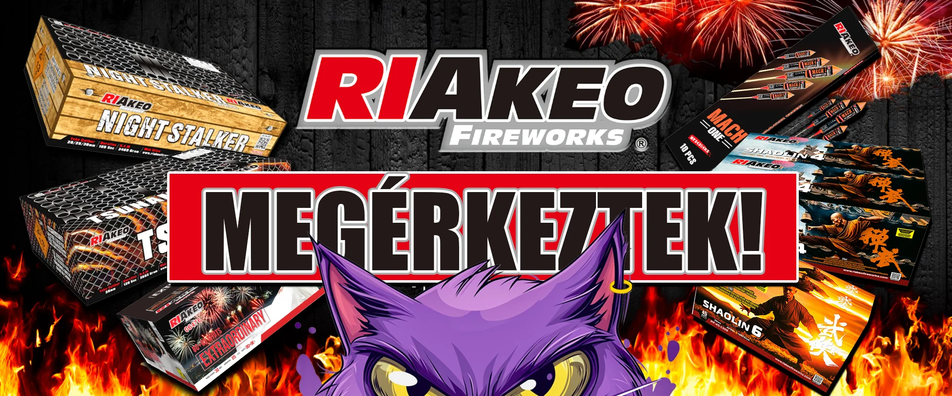RIAKEO - Megérkezett a tűzijátékok új generációja
